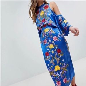 ASOS embroidered floral dress